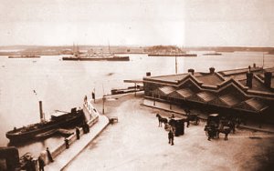 The Railway Station 
and the Deep Water Quay in the early 1900's